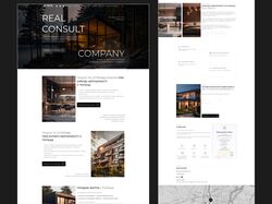 Landing page для компанії Сonsalt під ключ