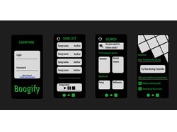Дизайн приложения музыки "Boogify"