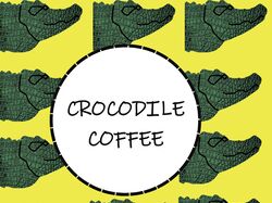 Логотип для комнаний Crocodile Coffe