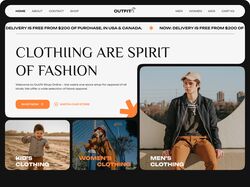 Clothing Store Landing Page