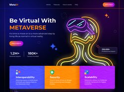 Сайт для компании MetaVR