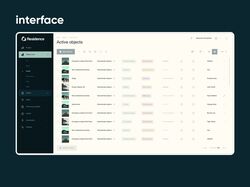 Интерфейс CRM-системы "Residence"