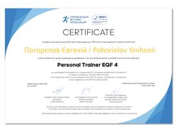 Сертификат соответсвия уровня знаний!