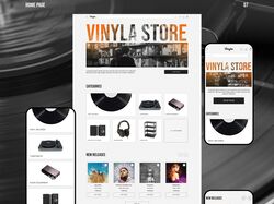 Редизайн интернет магазина Vinyla