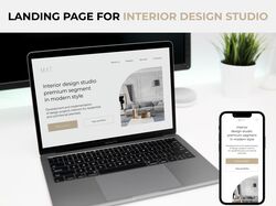 Landing page для студії дизайну інтер'єрів