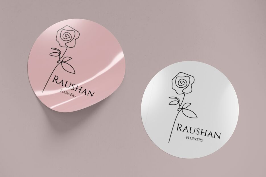 Round Stickers Mockup, Front View.png