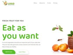 Simple grocery store Landing