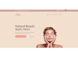 Адаптивна верстка сайту з анімацією Beauty salon Serene