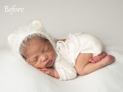 Retouch newborn photo