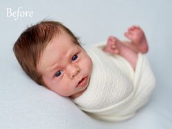 Retouch newborn photo