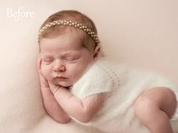 Retouch newborn photo