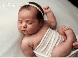 Retouch newborn photo