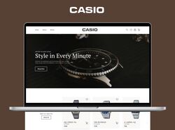Casio - редизайн магазина часов