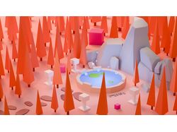 Orange forest