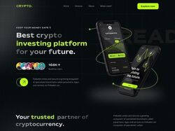 Landing page CRYPTO CURRENCY