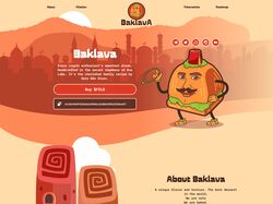 Landing page "Baklava"