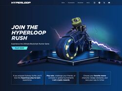 Landing page "Hyperloop game"