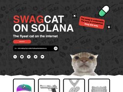 Landing page "Swagcat"