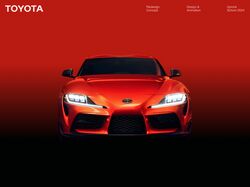 Редизайн страницы Toyota Supra 2024