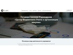 Разработка сайта для ГУ "ЦБУ" с использованием CMS системы Tilda