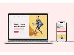 Landing Fitness Parallax Web-development
