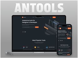 Адаптивная вёрстка и анимация сайта - Antools