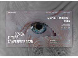 Landing page for "Design Future Conference 2025"
