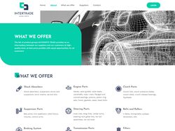 Корпоративный лендинг на автомобильную тематику