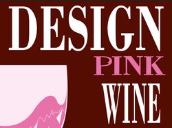 Плакат "Design pink wine"