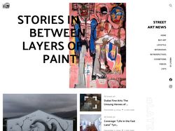 Street Art News новостной блог на WordPress