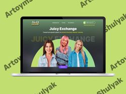 Адаптивная и качественная верстка сайта "Juicy Exchange"