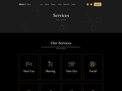 Адаптивная вёрстка для парикмахерской Gloss & Glam