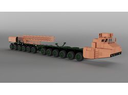 3D модель МАЗ 7907 в 43 масштабе
