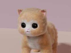 3D модель игрушечного котенка