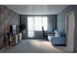 3d визуализация гостиной