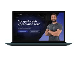 Website design for selling fitness courses and diets