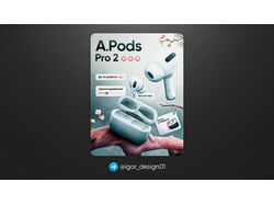Дизайн карточек товаров для WB & Ozon / A.Pods Pro 2