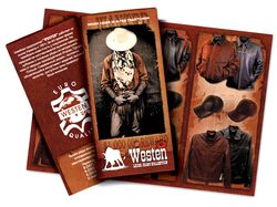 Буклет для магазина кожаной одежды "Westen"