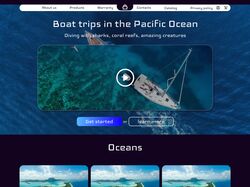 Дизайн сайта BoatTrips
