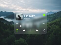 Media player design UI (tablet)