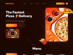 Адаптивная верстка landing Page Pizza