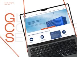 Лендинг сайта компании с перевозки контейнеров "GCS"