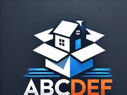 Уникальный логотип мувинговой компании с условным названием ABCDEF.