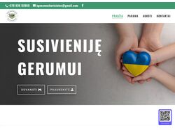 сайт для литовського фонду підтримки України. Wordpress, Divi