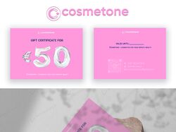 сертифікат для магазину косметики Cosmeton