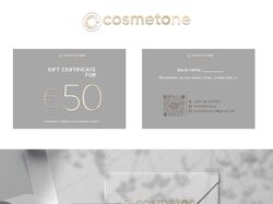 сертифікат для магазину косметики Cosmeton