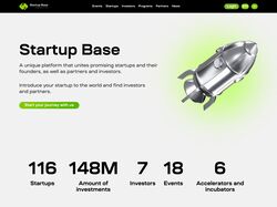Startup base - сайт, который связывает стартапы с инвесторами