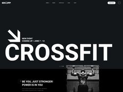 Kropp Fitness сайт для спортивного бренда