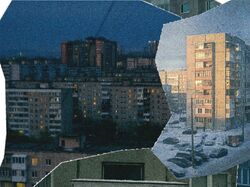 Коллаж из вырезанных фото