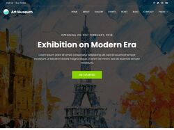 Вёрстка по макету из Figma сайта-музея искусств на Wordpress